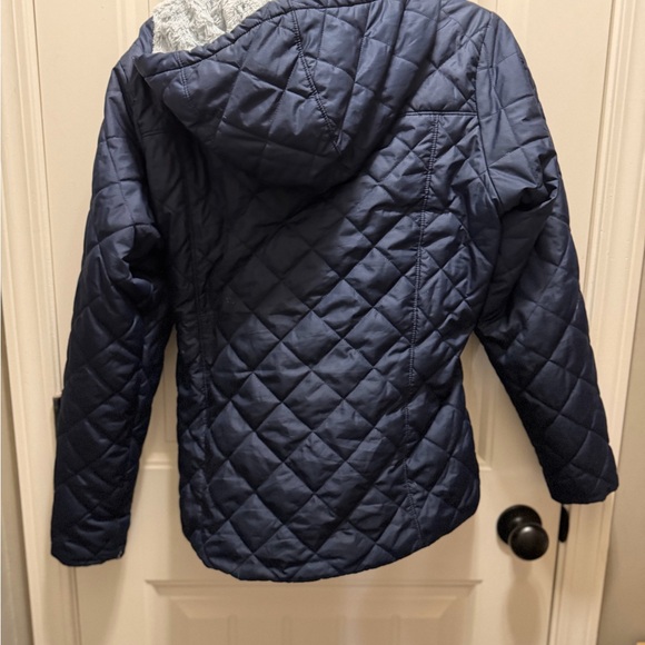 Women’s Columbia quilted insulated hooded jacket —Dark Blue - Picture 3 of 5